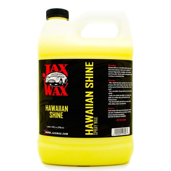 Jax Wax Hawaiian Shine Spray Wax Detiler Gallon